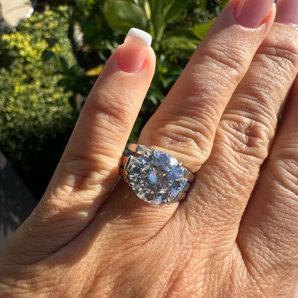 Elegant Palladium Women's Ring set
